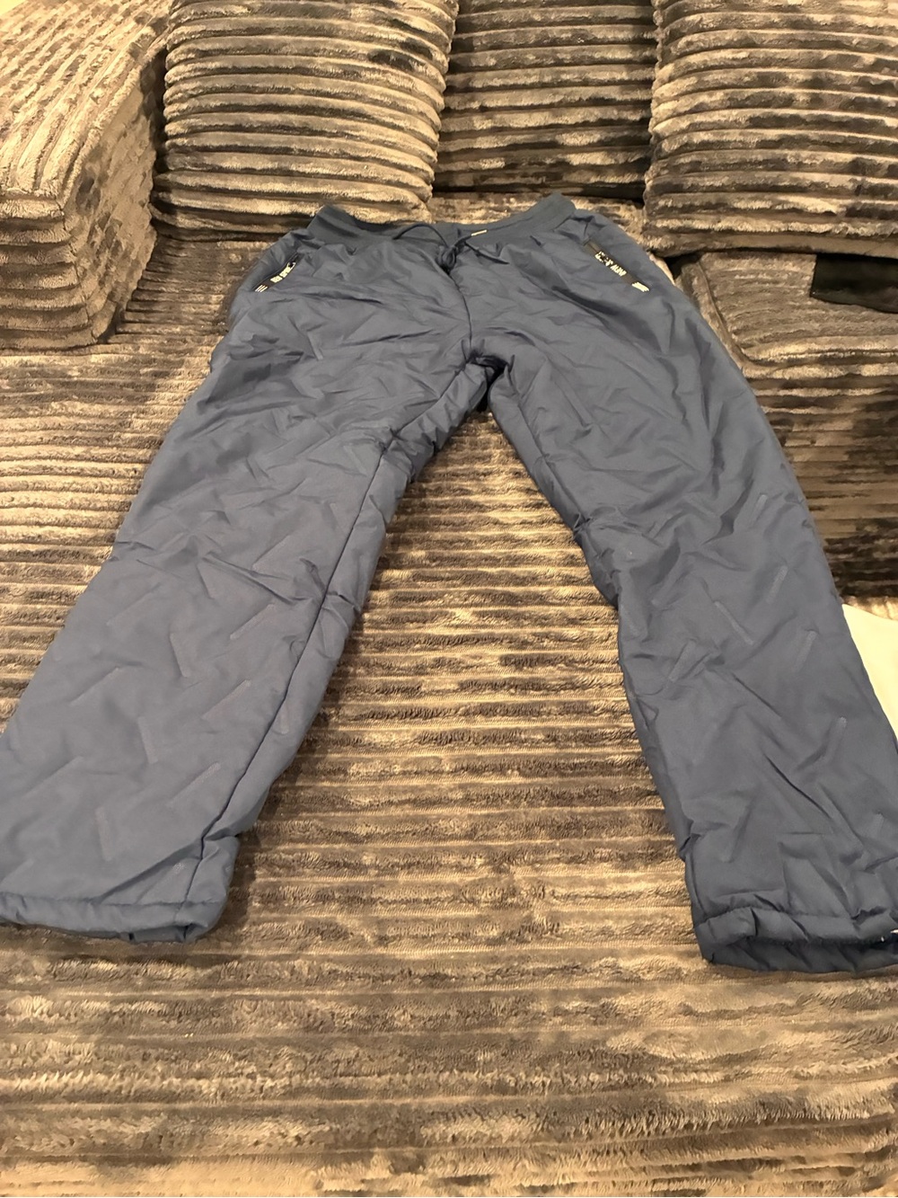 Men's Insulated Navy Snow Pants